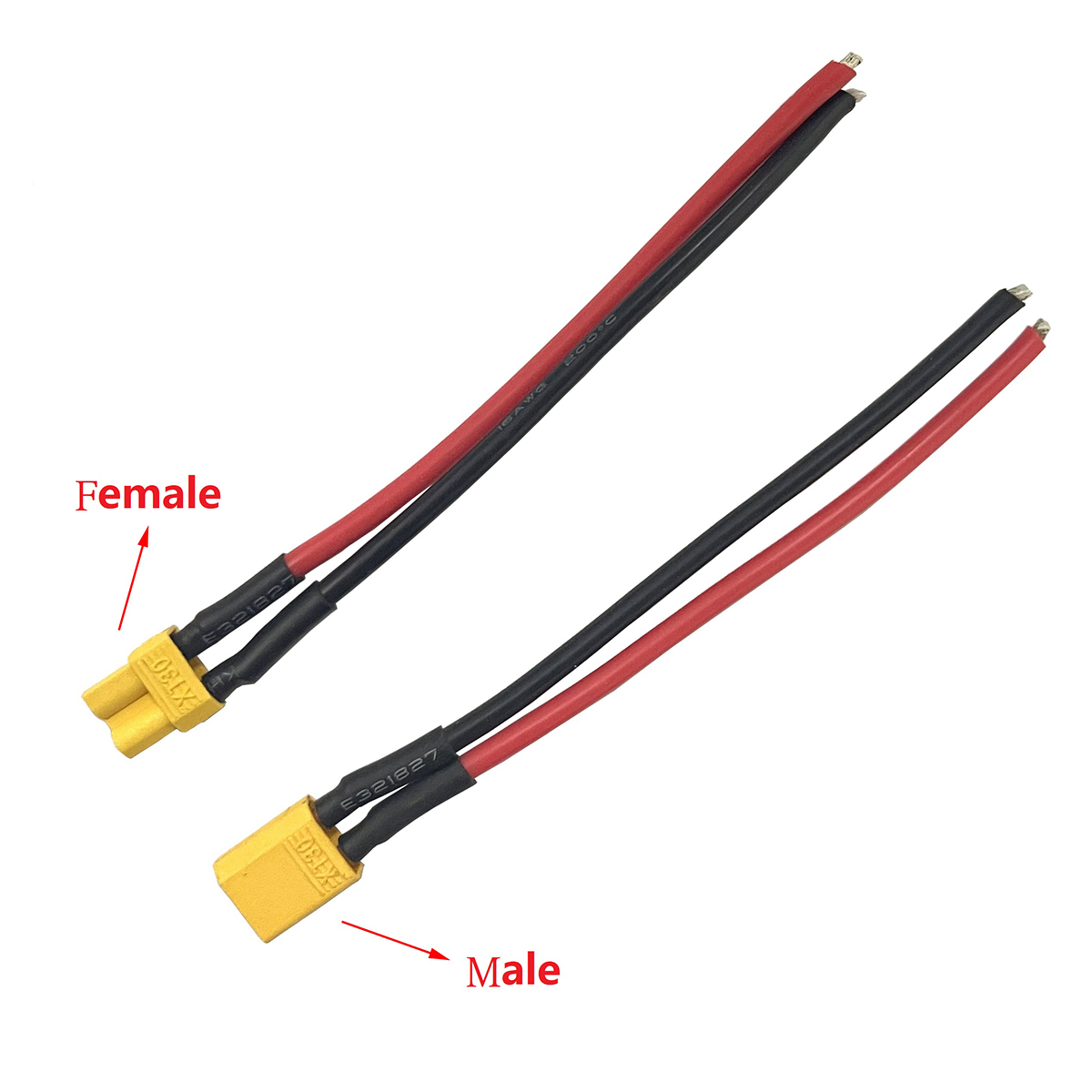 Drone Battery Balance Charger - Conector macho y hembra XT30 con