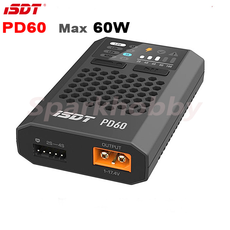 ISDT PD60 60W 6A cargador inte - Drone Battery Smart reseña y precio