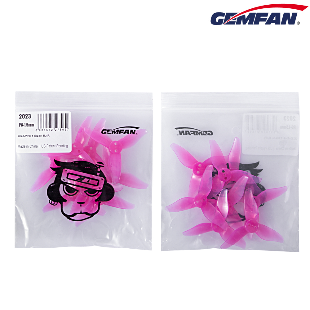 4 pares Gemfan Hurricane 2023  - Drone Battery Plate reseña y precio
