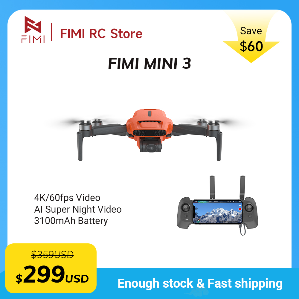 Dron con Cámara FIMI MINI 3, 4 - Drone Battery Smart reseña y precio