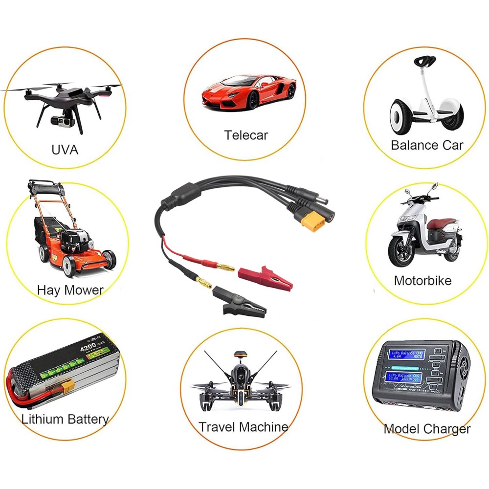 Cable adaptador 5 en 1 de XT60 - Drone Battery Smart reseña y precio